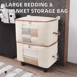 Sacchi Salvaspazio Pieghevoli Grandi per Piumini, Cuscini, Coperte, Trapunte, Antimuffa - Product Image 2