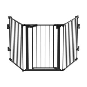 <span class=keywords><strong>Barrière</strong></span> de sécurité pour bébé en métal à largeur personnalisable, conception rétractable, montage sans perçage, type carré grand format, multifonction - Product Image 2