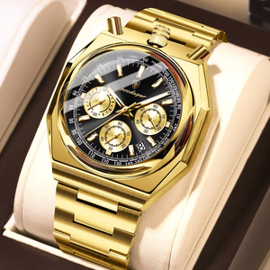 Reloj de Pulsera POEDAGAR 897 para Hombre, de Lujo, con Correa de Acero Inoxidable, Diseño en Oro Rosa, Reloj de Cuarzo - Product Image 6