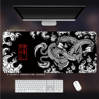 Tapis de souris de jeu ergonomique en caoutchouc XXL X104-1 Dragon Japonais Grand Format, Tapis de bureau pour clavier Anime