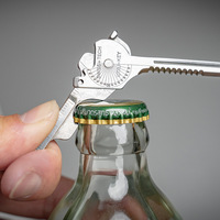 Outils de survie en plein air, ensemble d'outils multifonctionnels, ensemble combiné, défense personnelle, mini couteau portable, ouvre-bouteille, porte-clés huit-en-un