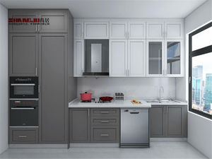 <span class=keywords><strong>I</strong></span> Shaped Modular Rta New Product Custom Kitchen Cabine Matte White - Product Image 3