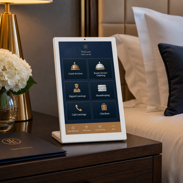 High Performance 14 Inch Medical & Hotel Android Tablet L-type Smart Terminal with PoE