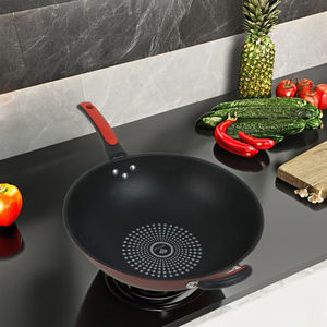 Juego de utensilios de cocina de inducción de alta calidad con sartén antiadherente Ford Stone, mango de plástico y cubierta de vidrio Wok para cocinar - Product Image 2