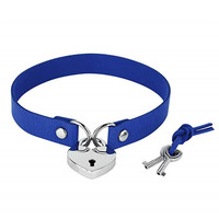 Vente en gros de colliers à clous tendance sexy punk gothique en forme de cœur et de clé Collier ras du cou en cuir velours de couleur unie
