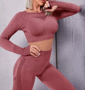 2024 Factory <span class=keywords><strong>Outlet</strong></span> Conjunto De Yoga Sin Costuras Print - Product Image 4