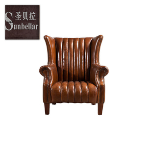 Hotel lounge sillón muebles de cuero de diseño nuevo sofá cómodo armados sentado silla - Product Image 1