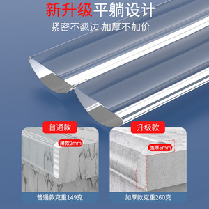 Tira protectora transparente de silicona para esquinas de mesa, protección de seguridad, paquete de 1000 unidades - Product Image 4
