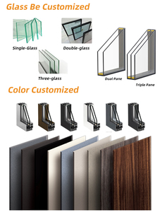 Design moderno doppia porta scorrevole in lega di alluminio <span class=keywords><strong>ingresso</strong></span> anteriore con suono isolato <span class=keywords><strong>ingresso</strong></span> vetro finito per ville finestre - Product Image 4