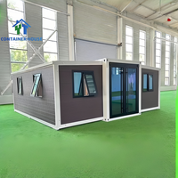 Maison préfabriquée en conteneur extensible isolé de 20 pieds, écologique, anti-corrosion, 2 à 5 chambres, luxe, portable, en vente, garantie 5 ans