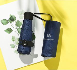 Hot Sell High Quality Ultra 5 Fold Flat Bone Portable Mini Pocket <b>Umbrella</b> Customizable Logo - Product Image 5