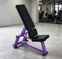 Banc d'entraînement réglable en acier moderne pour haltères, idéal pour la salle de sport