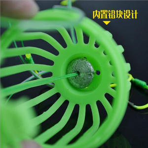 Jaula de cebo para pesca de carpas Water Monster, kit de pesca de fondo con anzuelo explosivo engrosado, cebo fluorescente incluido - Product Image 3