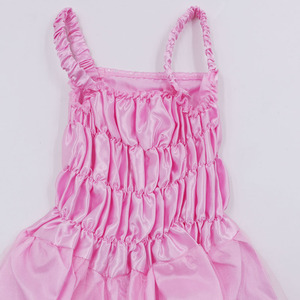Nouvel ensemble robe de <span class=keywords><strong>princesse</strong></span> rose pour filles, robe en satin et tulle avec chaussures à nœud arc-en-ciel, costume de fête pour enfants - Product Image 4