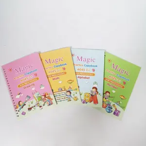 Magic Praktijk Schrift Tekening/Nummer/Alfabet/Math Kalligrafie Copybooks Voor Kinderen Schrijven