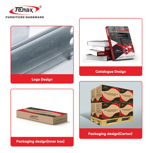 Glissière de tiroir de table à fermeture douce entièrement extensible Temax, coulisse de tiroir à ouverture par pression, chambre à coucher, bureau à domicile, salle à manger, salle de sport, meubles, armoires - Product Image 5