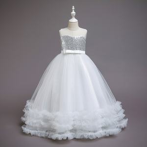 Jupe <span class=keywords><strong>tutu</strong></span> de princesse en maille brodée de mariage au genou pour filles décoration en dentelle pour les fêtes transfrontalières amazoniennes en mousseline de soie - Product Image 4