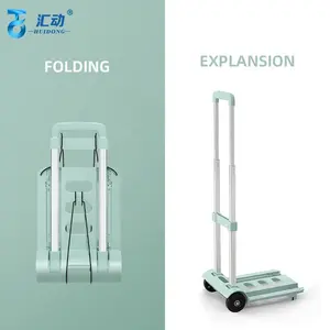 Camioncino pieghevole facile leggero da 150kg carrello per carichi pesanti che solleva oggetti pesanti che viaggiano carrello della spesa a casa - Product Image 1
