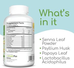 Cápsulas de fórmula original para limpieza de colon OEM/ODM con cáscara de psyllium, <span class=keywords><strong>Senna</strong></span> y probióticos para regularidad digestiva - Product Image 2