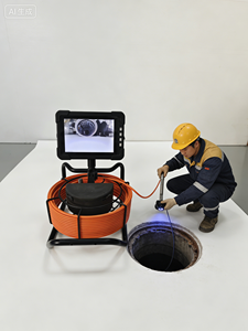 Cámara de Inspección de Tuberías de Alcantarillado Autonivelante AHD de 23 mm y 512 Hz con Monitor Wifi de Pantalla Táctil de 7 Pulgadas - Product Image 3