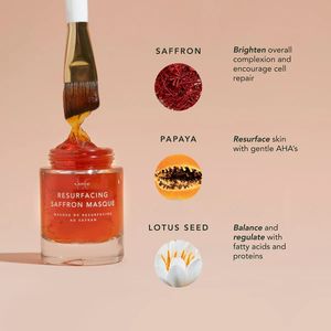 Lance Private Label Azafrán Mascarilla Orgánica Resurfacing Iluminador Eliminar Dull Instantly Radiant Korean Mask Para Mujer - Product Image 3