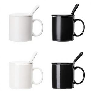 11 once colore Nero magia <span class=keywords><strong>tazze</strong></span> con il cucchiaio PER ZIBO XINYU - Product Image 1