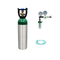 Bouteille d'oxygène en aluminium ISO7866 DOT3AL ME MD Tailles 1L 2L 5L 10L 15L 20L 40L 50L Usage médical