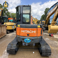 Miniexcavadora Usada Hitachi Zx50U, Original de Japón, 5 Toneladas, 90% Nueva, Pocas Horas, Diésel, Hidráulica, Certificación CE, en Venta