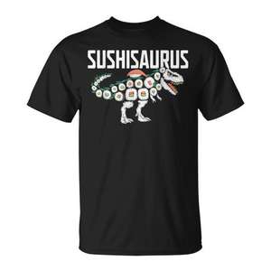 T-shirt Sushisaurus Dinosaur T-Rex Sushi Roll, design de nourriture japonaise - Product Image 1