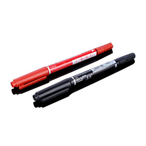 Permanent Marker <b>Pen</b> Black And Red Ink Plastic Logistics Writing Paper 20 Pcs <b>Box</b> Packaging - Product Image 4