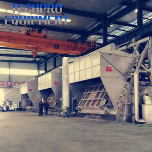 Structure de cadre en acier de four de fusion en aluminium contrôlée par PLC 5-12 t/h de rendement élevé à mazout lourd de gaz naturel régénérateur - Product Image 2