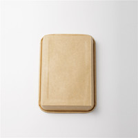 Barquettes à sushi en papier kraft de haute qualité, luxueuses, anti-fuites, portables, de qualité alimentaire, avec couvercle, pour la restauration