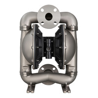 Pompe à double membrane en acier inoxydable, auto-amorçante, pneumatique OEM personnalisable, pompes de puits pour eaux usées pour eau propre