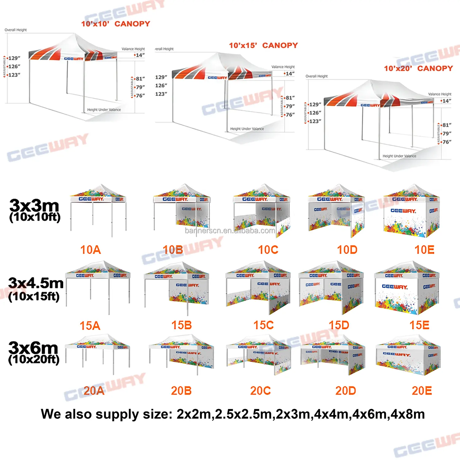 10x10 Outdoor Portable Tent Folding Stretch Custom Folding Paint Pop Up Tent 10x10 Trade Commercial Event Canopy Tent