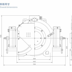 Machine de traction d'ascenseur sans engrenages à aimant permanent Ningbo Xinda Mini6c, charge de 2000 kg, 400 V, triphasé, IP41 - Product Image 2