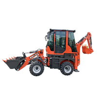 Chargeur frontal compact TOPONE TBL15-10 1 tonne, mini-tracteur hydraulique 4x4 avec moteur EPA, directement de l'usine