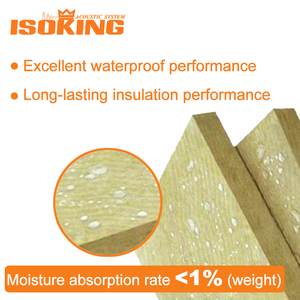 ISOKING 1 "2" d'épaisseur panneau <span class=keywords><strong>acoustique</strong></span> en laine de roche face tissu dalles d'isolation phonique en laine minérale pour métro, aéroport - Product Image 2