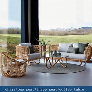 Ngoài trời PE nhựa mây đồ nội thất wicker sân vườn nhà hàng ghế sofa ăn uống khách sạn Hồ bơi bãi biển giải trí công viên sân - Product Image 5