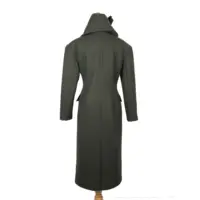 2023 फैशन कस्टम बेल्ट महिलाओं की लंबी प्लस आकार गर्म सर्दियों डबल छाती लंबे कोट