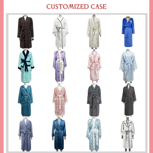 Accappatoio in Cotone Jacquard Personalizzato con Collo a Scialle, Morbido, Confortevole e ad Asciugatura Rapida, Adatto per Hotel e Uso Domestico - Product Image 5