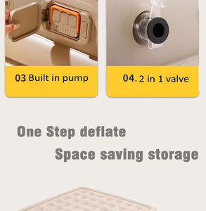 Electric Air Pump Outdoor Camping Travel <b>Portable</b> Foldable Quick Inflation Indoor Home Use Guest Sleeping Inflatable Air <b>Bed</b> - Product Image 4