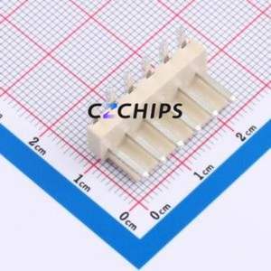 HCZZ0604-6 Wire-to-Board Pin Header Bent Lead Through Hole,P=3.96mm Connector 1x6P 3.96mm Right Angle Insert VH - Product Image 1