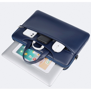 Siêu spetember nhà máy bán buôn PU da máy tính xách tay Vai Túi máy tính không thấm nước Túi xách tay vali - Product Image 4