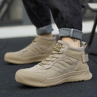 ZG-8831 Grande Promotion Printemps Chaussures Mi-Cheville de Sécurité en Cuir Véritable Haute Qualité avec Embout en Acier