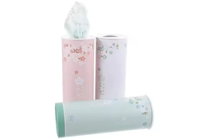 Caja de pañuelos redonda desechable de gran venta para coche, soporte para pañuelos con paquetes de papel de pulpa de madera virgen de 2, 3 y 4 capas, compatible con [modelos/uso]. - Product Image 3