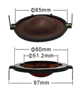 D-200 électroacoustique Haut-parleur ensemble diaphragme Bobine vocale alarme haut-parleur audio 2025 Compression pilote composant unité