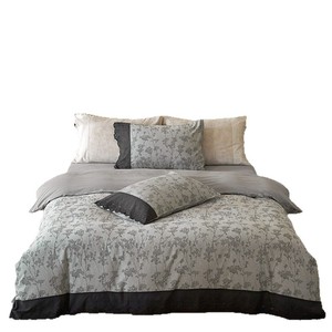 MFI Bedding Set Yarn Dyed Cotton Linen 4-Piece Floral Pattern Autumn Winter Use - Product Image 5