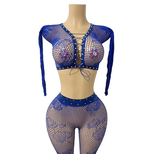 Yinli Wholesale <strong>Sparkly</strong> Clubwear Exotic Performance <strong>Bodysuit</strong> - Product Image 3