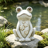 Lampe Solaire en Gros MGO en Forme d'Animal avec Fleur - Lampe de Jardin Nocturne Décoration de Patio Statue Extérieure Étanche