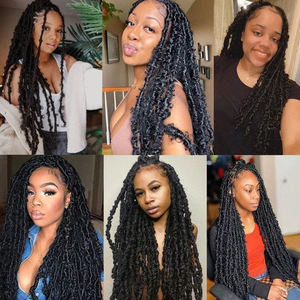 Vente en gros 12 pouces 18 pouces 24 pouces 36 pouces Papillon en détresse Locs <span class=keywords><strong>Cheveux</strong></span> au crochet Premade Ombre Couleur Papillon Faux Locs Vendeurs - Product Image 4